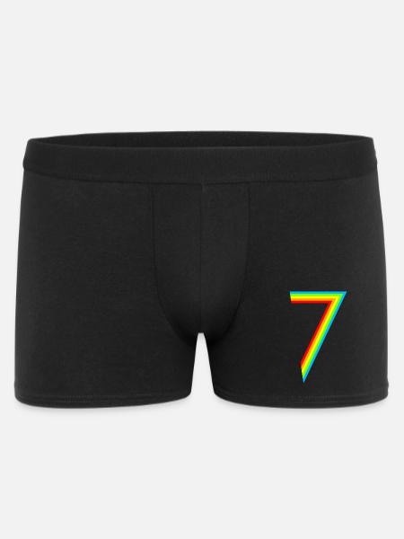 Schon 7 Jahre! - Männer Boxer Shorts - Schwarz