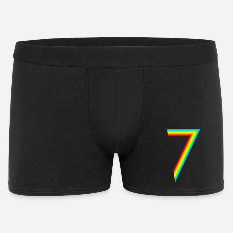 Schon 7 Jahre! - Männer Boxer Shorts - Schwarz