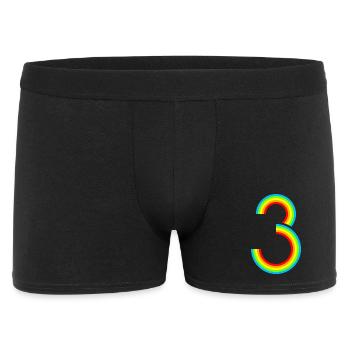 Schon 3 Jahre! - Männer Boxer Shorts - Schwarz - Vorne