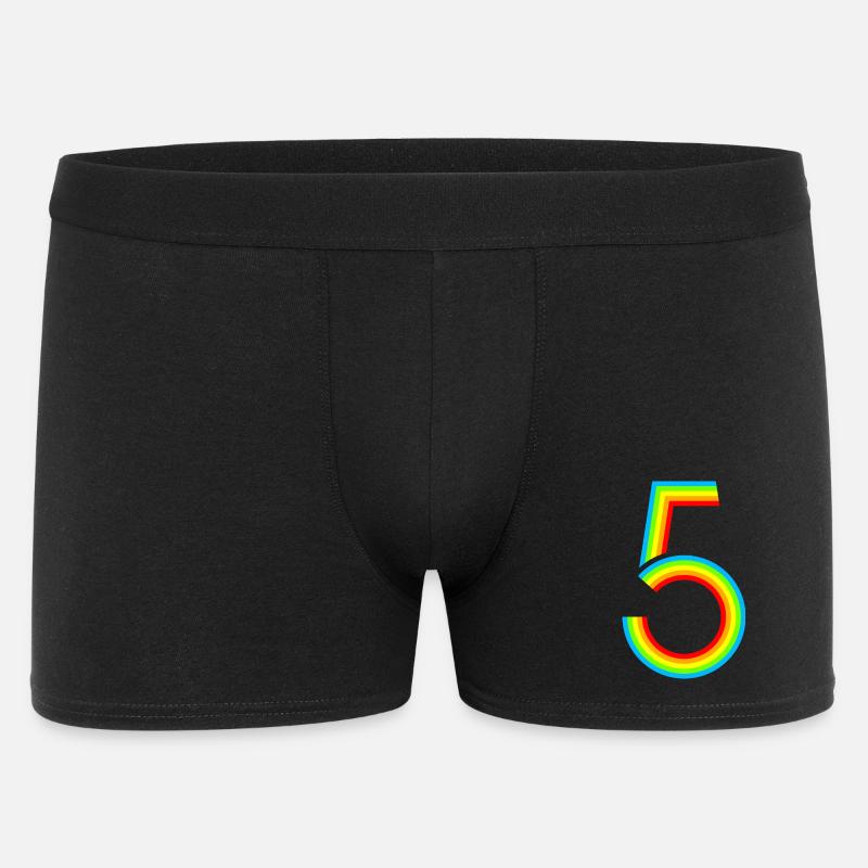 Schon 5 Jahre! - Männer Boxer Shorts - Schwarz