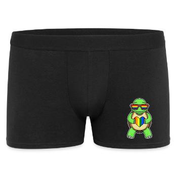 Tortue arc-en-ciel - Boxer Homme - noir - Devant