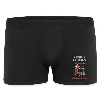 Détective pour enfants - Boxer Homme - noir - Devant