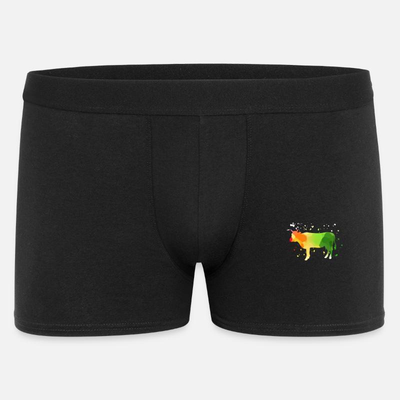 Kuh - Männer Boxer Shorts - Schwarz