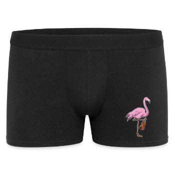 Flamingo Musician Guitar Music - Men's Boxer Shorts - black - Front