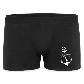 Norderney - Männer Boxer Shorts - Schwarz - Vorne
