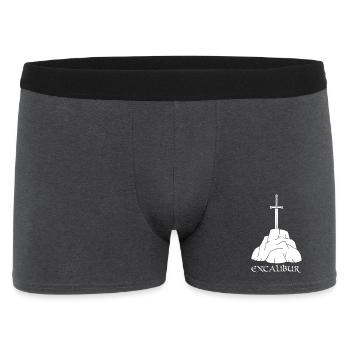 L'épée Excalibur (blanc) - Boxer Homme - charbon - Devant