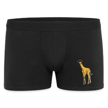 Girafe Pirate Chapeau de Pirate - Boxer Homme - noir - Devant