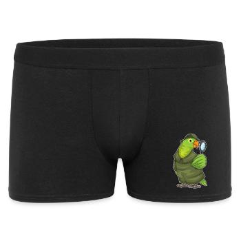 Parrot Detective Magnifier - Men's Boxer Shorts - black - Front