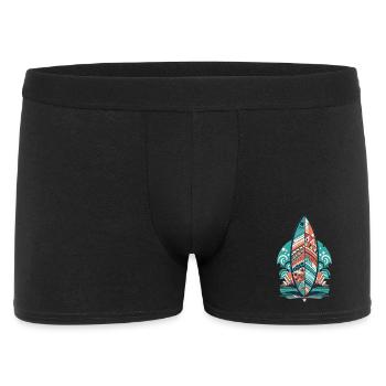 Surfboard - Men's Boxer Shorts - black - Front