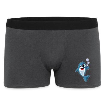 Loupe détective dauphin - Boxer Homme - charbon - Devant