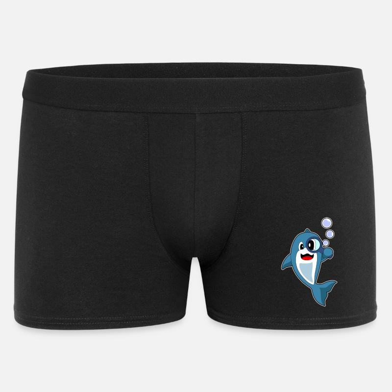 Loupe détective dauphin - Boxer Homme - noir