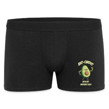 Avo Cardio Avocado fait du sport - Boxer Homme - noir - Devant