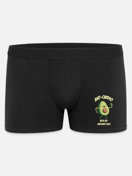 Avo Cardio Avocado does sports - Men's Boxer Shorts - black