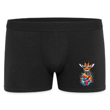 Girafe cool - Boxer Homme - noir - Devant