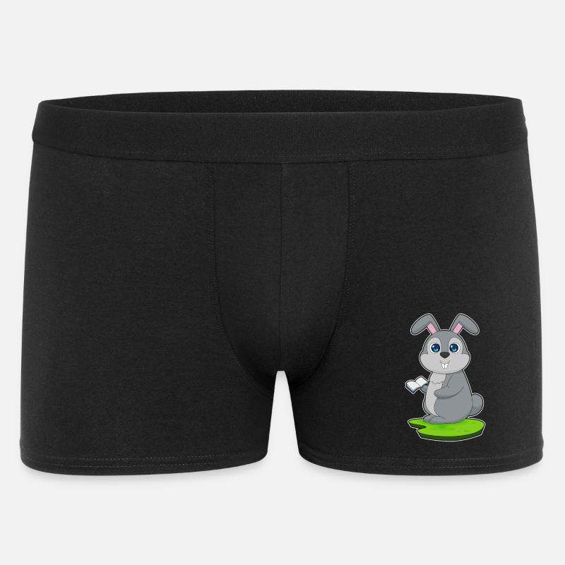 Hase Buch - Männer Boxer Shorts - Schwarz