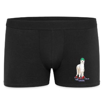 Alpaga Skieurs Ski Sports d’hiver - Boxer Homme - noir - Devant