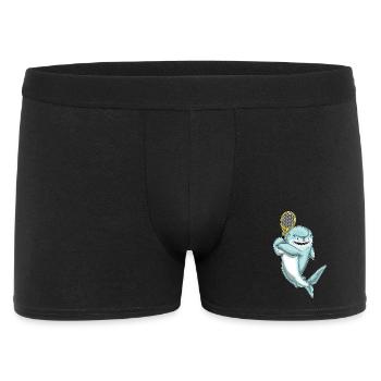 Shark Tennis Tennis Racket - Men's Boxer Shorts - black - Front
