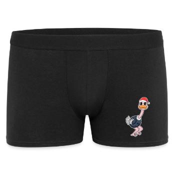 Strauß Weihnachten - Männer Boxer Shorts - Schwarz - Vorne