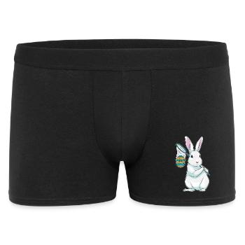Bunny Easter Fishing - Men's Boxer Shorts - black - Front