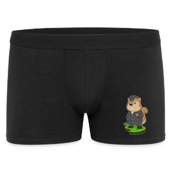 Eichhörnchen Bräutigam Anzug Hochzeit - Männer Boxer Shorts - Schwarz - Vorne