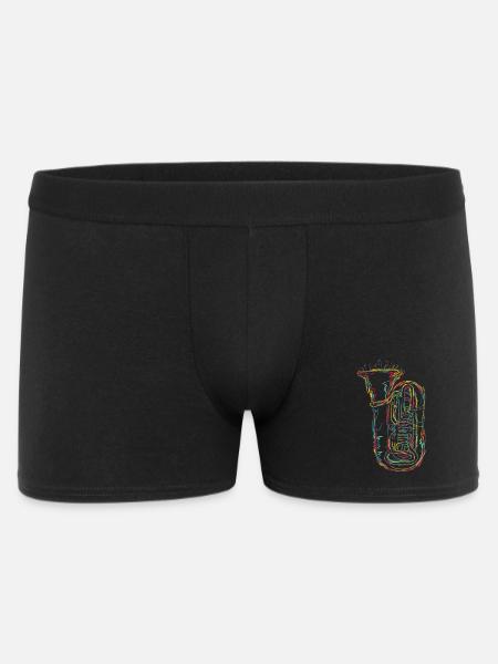 Tuba Sketch - Men's Boxer Shorts - black