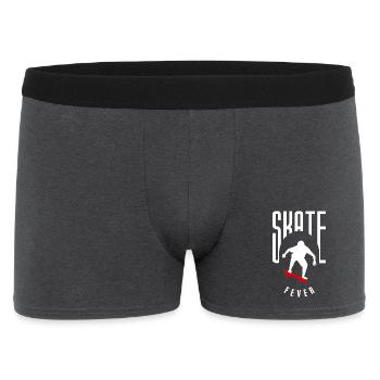 Skateboard und Skater Design. Im Collen design - Männer Boxer Shorts - Anthrazit - Vorne