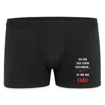 I already understood you. I just don't care! - Men's Boxer Shorts - black - Front