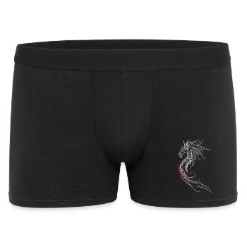 Dragon Fantasy Fire Dragon Red - Men's Boxer Shorts - black - Front