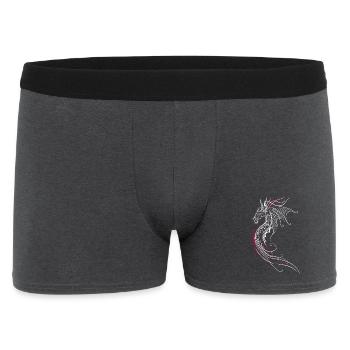 Dragon Fantasy Fire Dragon Red - Men's Boxer Shorts - charcoal grey - Front