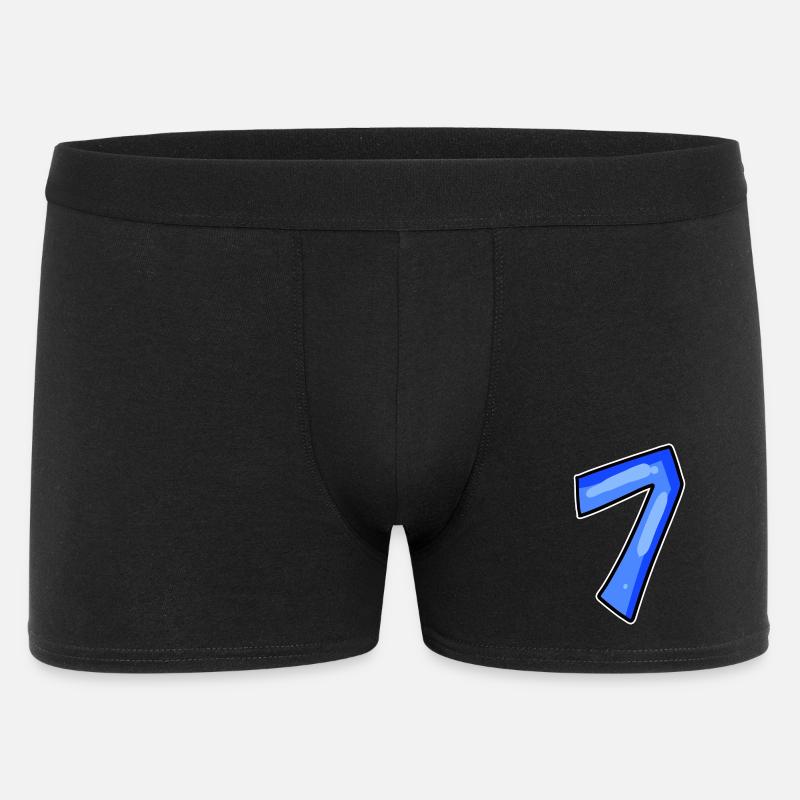 Number 7 Number - Men's Boxer Shorts - black