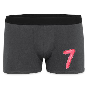 Number Seven - Number 7 Number - Men's Boxer Shorts - charcoal grey - Front