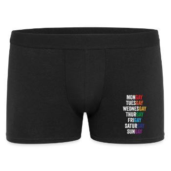 LGBT Pride Month - Mongay, Tuesgay... - Men's Boxer Shorts - black - Front