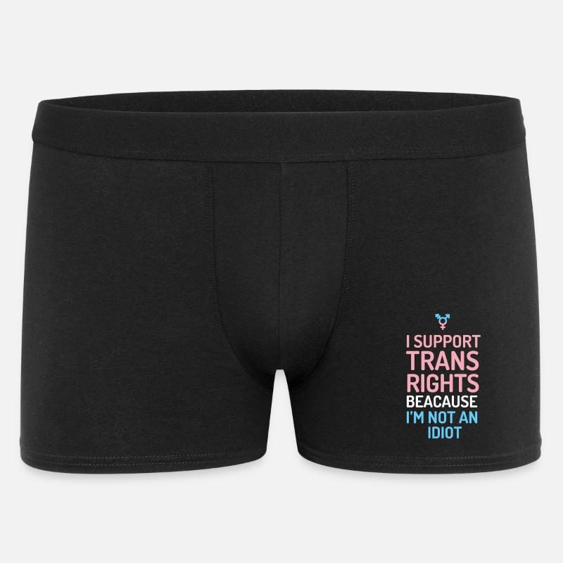 I Support Trans Rights - Men's Boxer Shorts - black