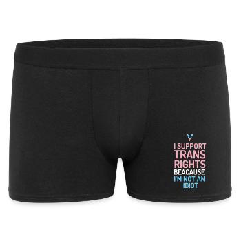 I Support Trans Rights - Men's Boxer Shorts - black - Front