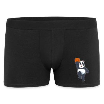 Panda Basketball Player Basketball - Men's Boxer Shorts - black - Front