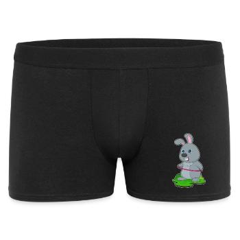 Rabbit Fitness Gymnastics Sports - Men's Boxer Shorts - black - Front