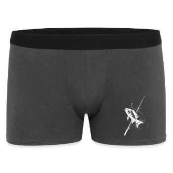 Fishing Sketch - Men's Boxer Shorts - charcoal grey - Front