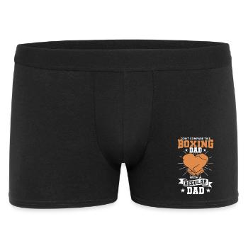 Never underestimate a boxer father - Men's Boxer Shorts - black - Front