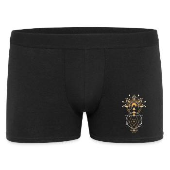 Golden Sacred Geometry Mandala - Men's Boxer Shorts - black - Front