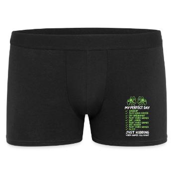 Gaming Videospiele Gamer - Männer Boxer Shorts - Schwarz - Vorne