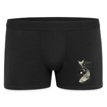 Fish Graphic - Men's Boxer Shorts - black - Front