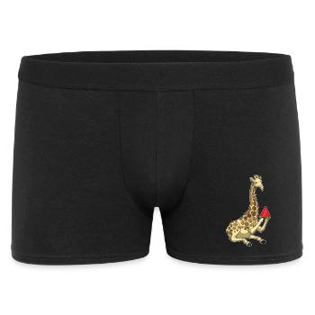 Girafe Pastèque - Boxer Homme - noir - Devant