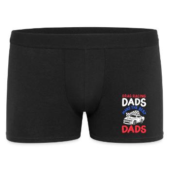 Drag Racing Papa Vatertag - Männer Boxer Shorts - Schwarz - Vorne