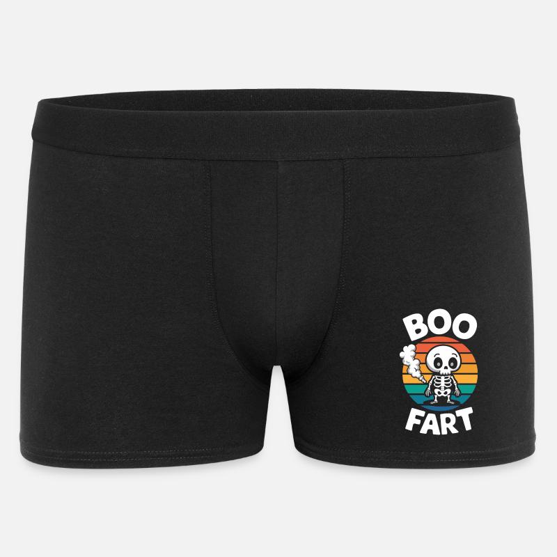 Squelette qui pète – Halloween drôle - Boxer Homme - noir