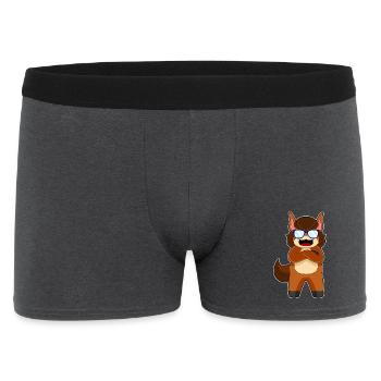 Horse Sunglasses - Men's Boxer Shorts - charcoal grey - Front