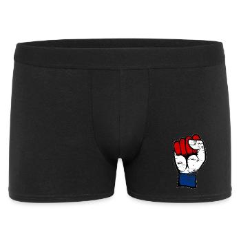 Poing du drapeau de la Hollande utilisé - Boxer Homme - noir - Devant