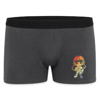 Petit joueur de football - Boxer Homme - charbon - Devant