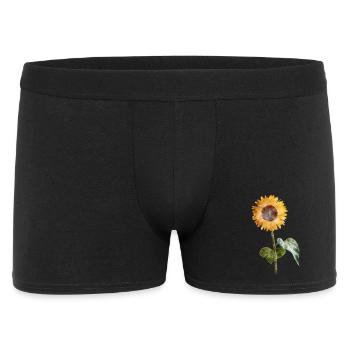 Tournesol - Aquarelle - Boxer Homme - noir - Devant