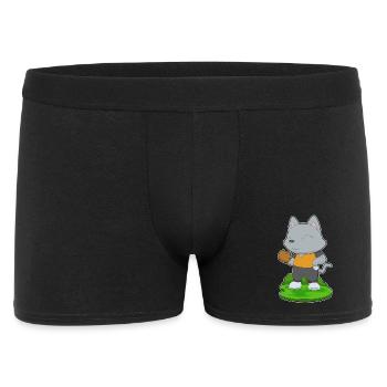 Cat Baseball Baseball Glove - Men's Boxer Shorts - black - Front
