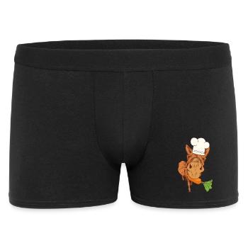 Cuisinier Cuisiniers Cuisinier Âne Cuisine Arts culinaires Hôte - Boxer Homme - noir - Devant